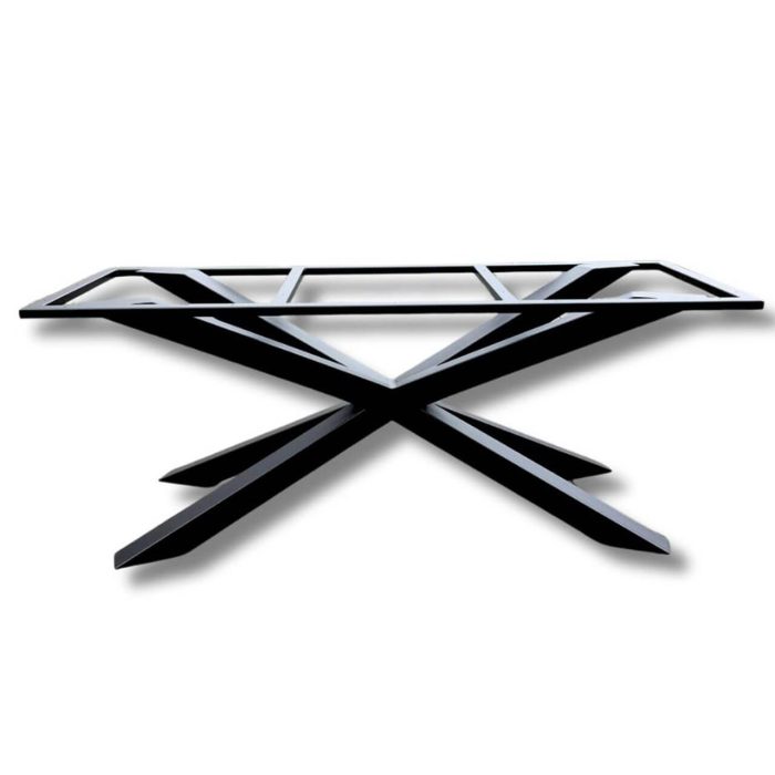 Nogi do stołu Pająk - metalowe, czarne (industrial, loft)